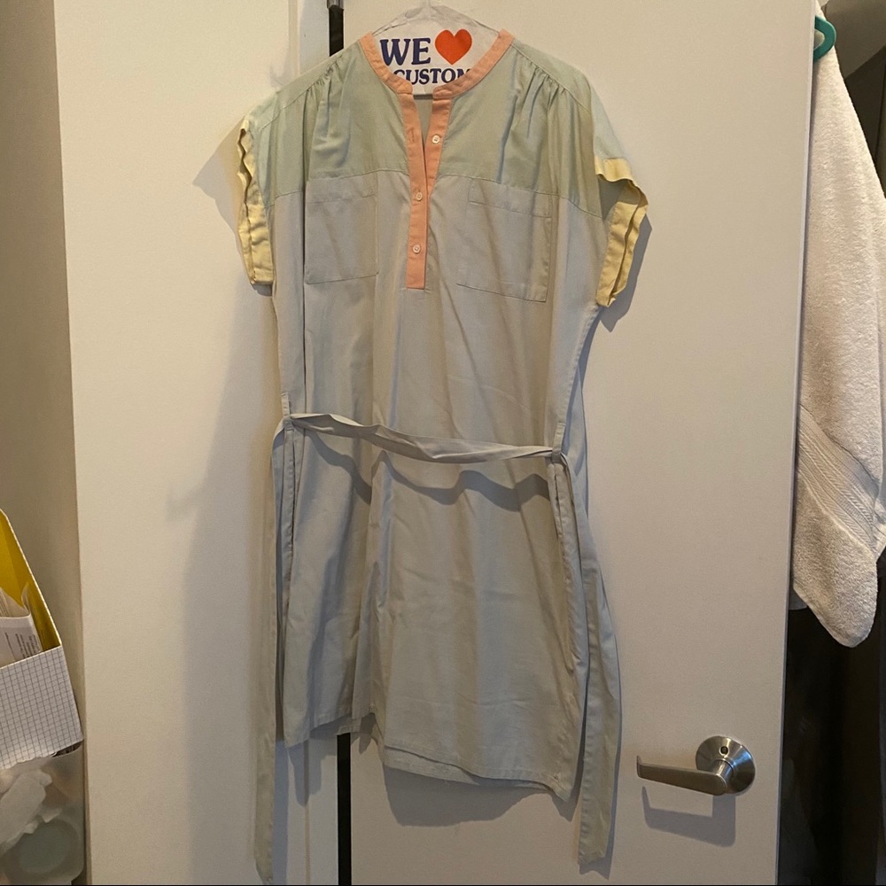 Steven Alan Colorblock Shirtdress